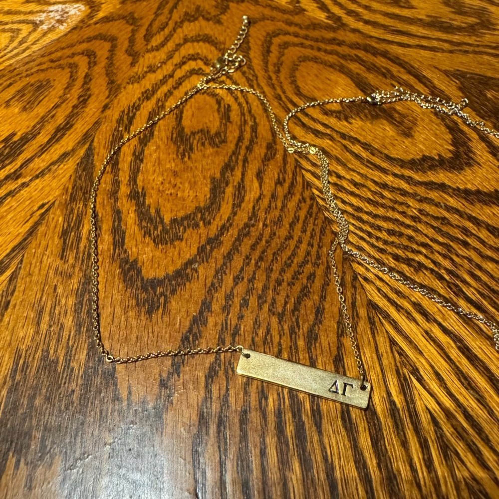 Gold Delta Gamma Necklace